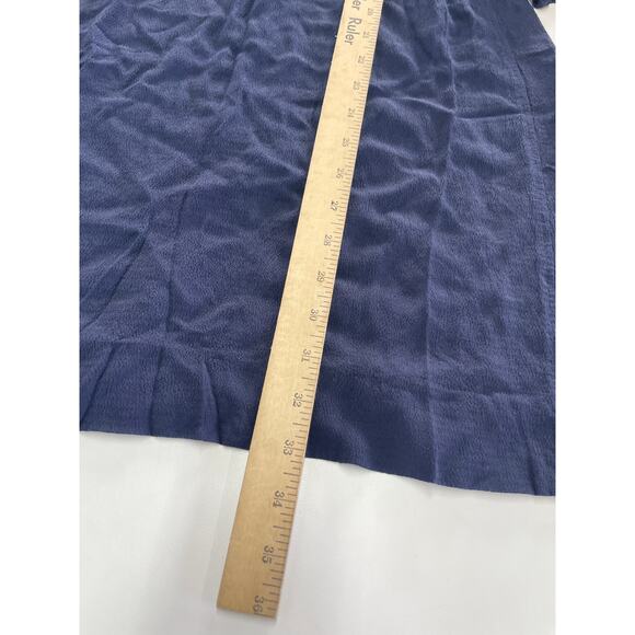 See By Chloe Dress Womens 36 Small Dark Denim Blue Mock Neck Crepe Mini - Picture 8 of 9